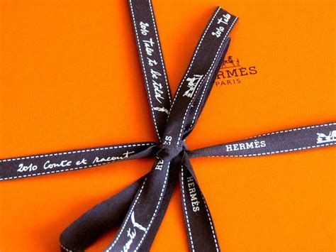 hermes cream packaging|who makes hermes ribbon.